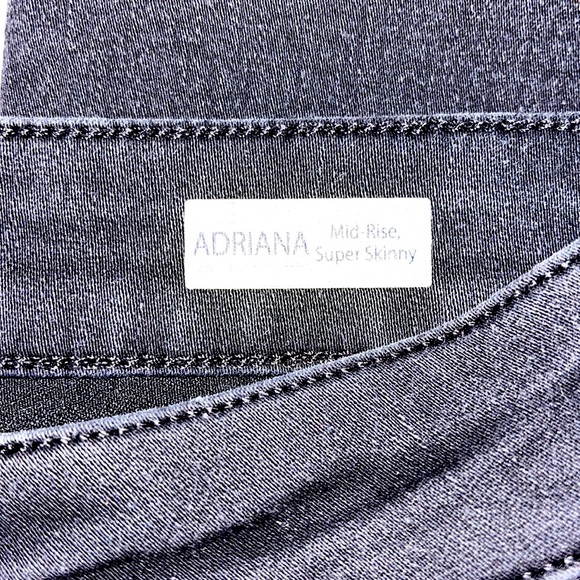 NWT - ADRIANA Dark Smoke Supersoft jeans. These are gorgeous. Size: 28/30. - Picture 8 of 10